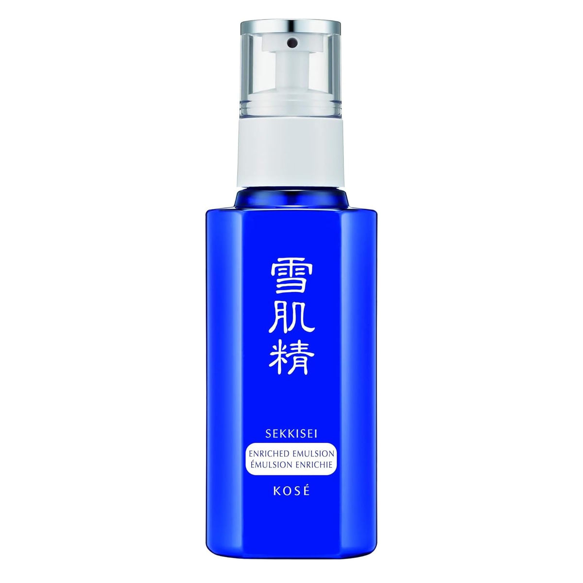 SEKKISEI jar front view showing sleek label and calming benefits