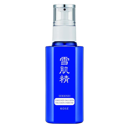 SEKKISEI jar front view showing sleek label and calming benefits