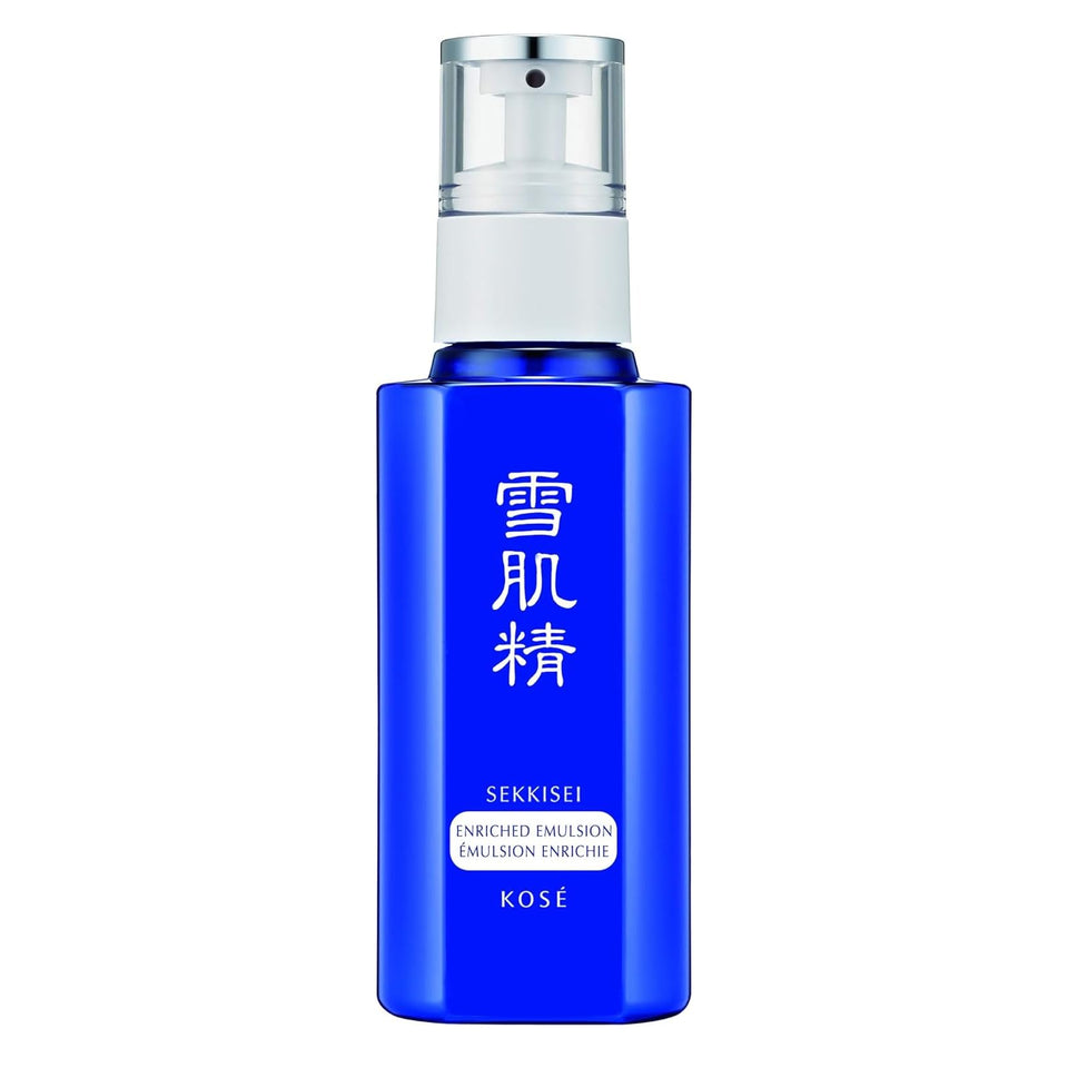 SEKKISEI jar front view showing sleek label and calming benefits
