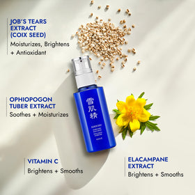 SEKKISEI open jar top view revealing silky emulsion beneficial for skin