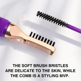 SELESTIA BEAUTY comb teeth close-up demonstrating even product distribution benefit