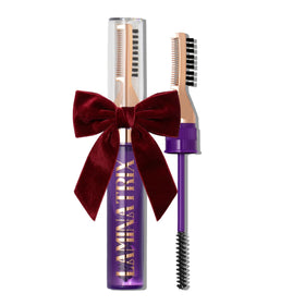 SELESTIA BEAUTY next to brow pencil illustrating compatibility and layering benefit