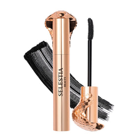 SELESTIA BEAUTY front packaging showing sleek gold-inspired tube and brand benefit
