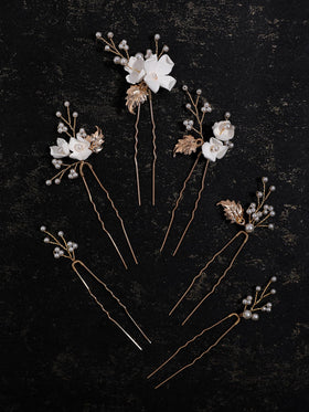SELFCLOUD gold leaf detail on a pin showing texture and elegant finish