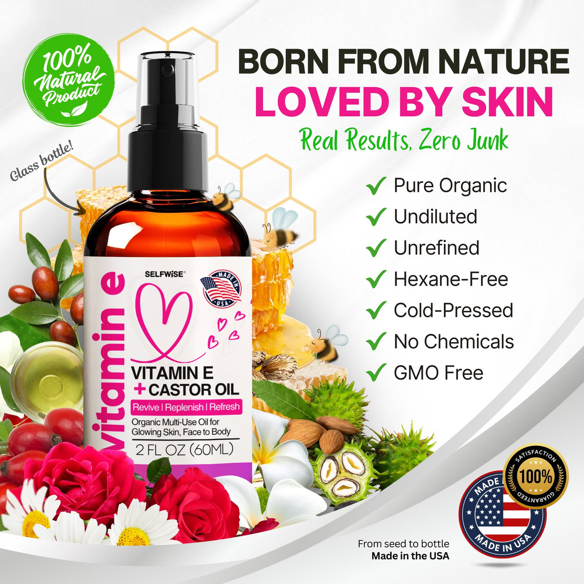 SELFWISE used post-shower on legs showing quick absorption and softening benefit