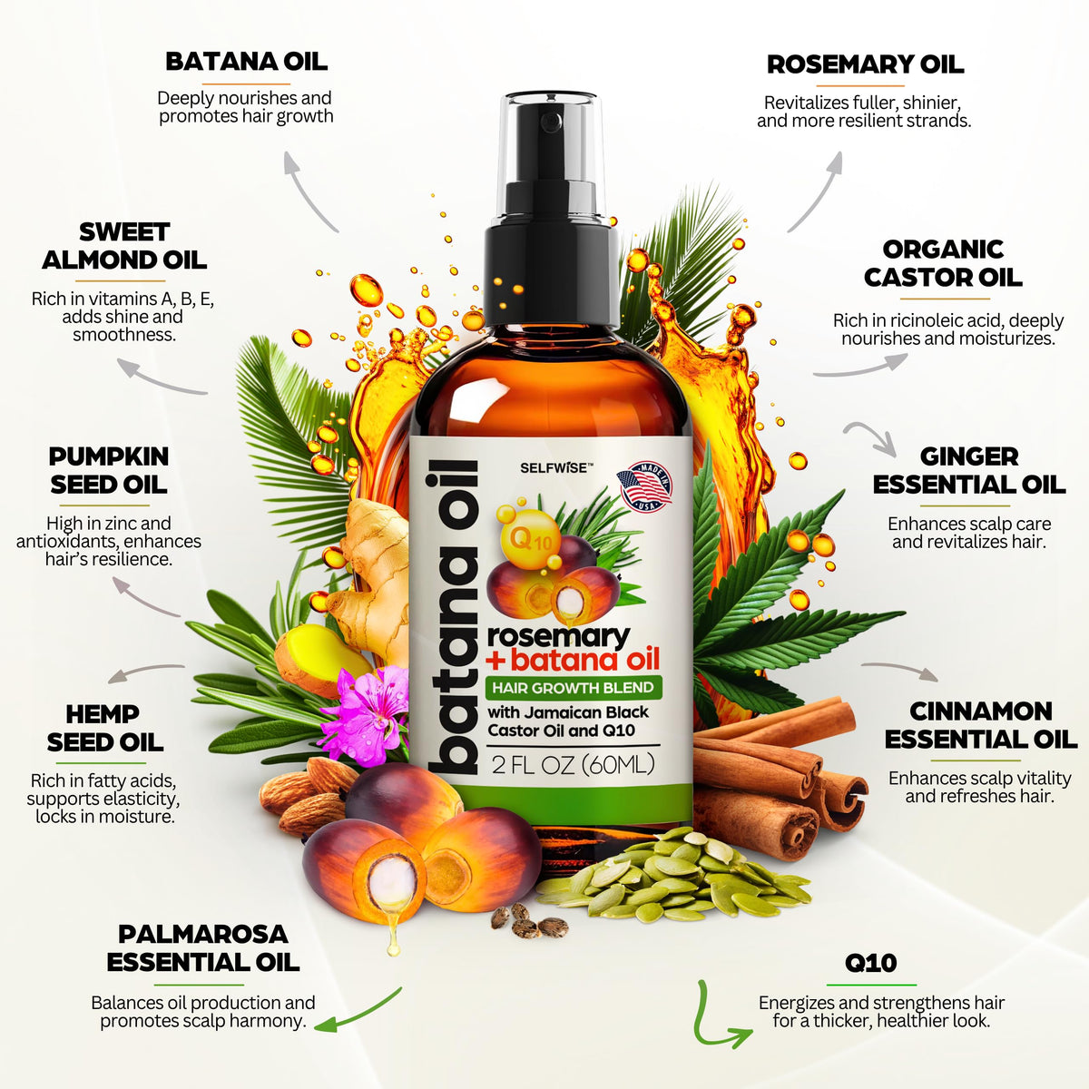 SELFWISE Batana on bathroom shelf in lifestyle setting suggesting daily routine benefit