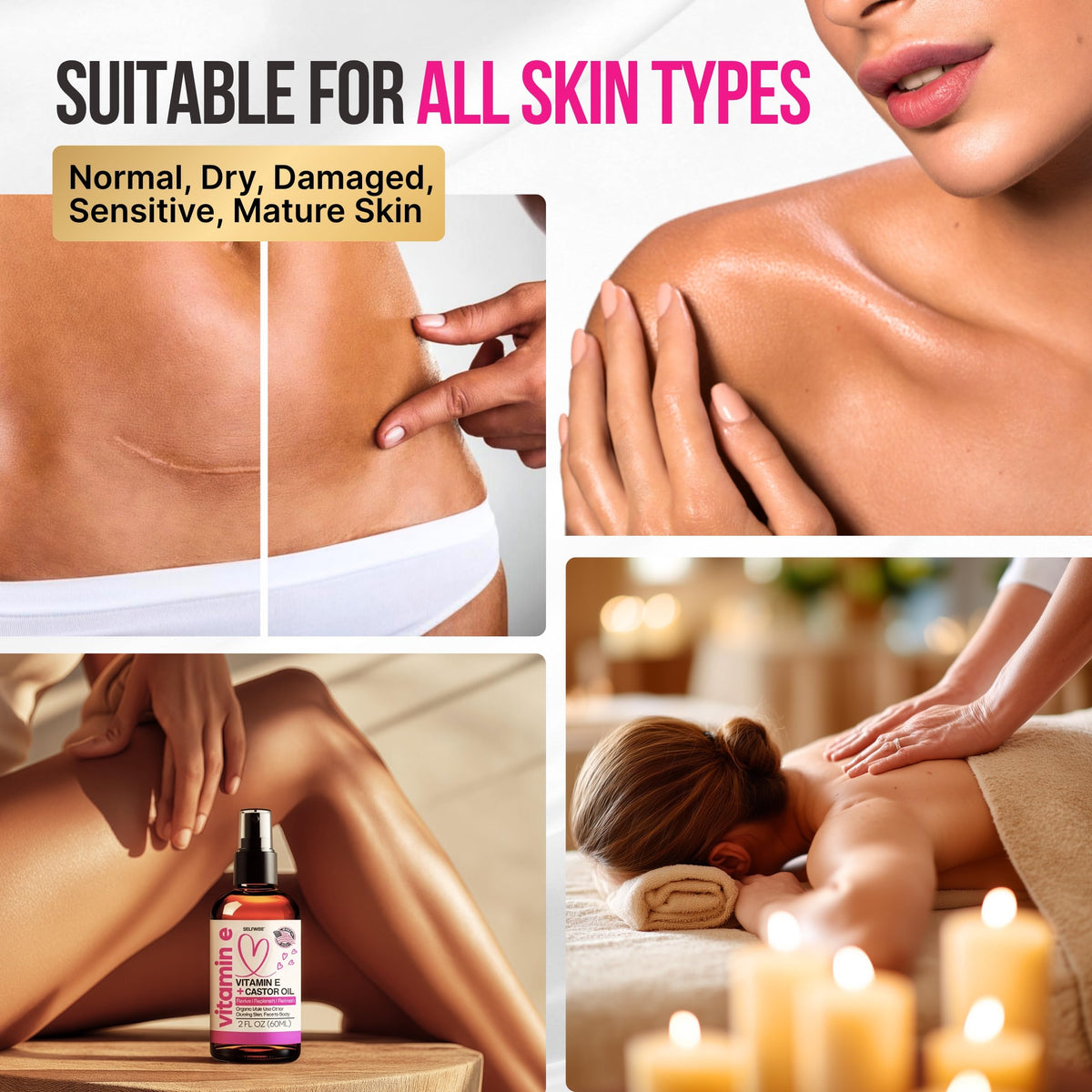 SELFWISE bottle label close-up showing ingredients and organic formulation benefit