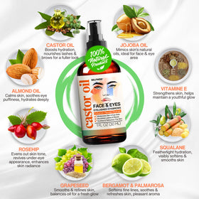 SELFWISE close-up of label showing organic ingredients and clarity benefit