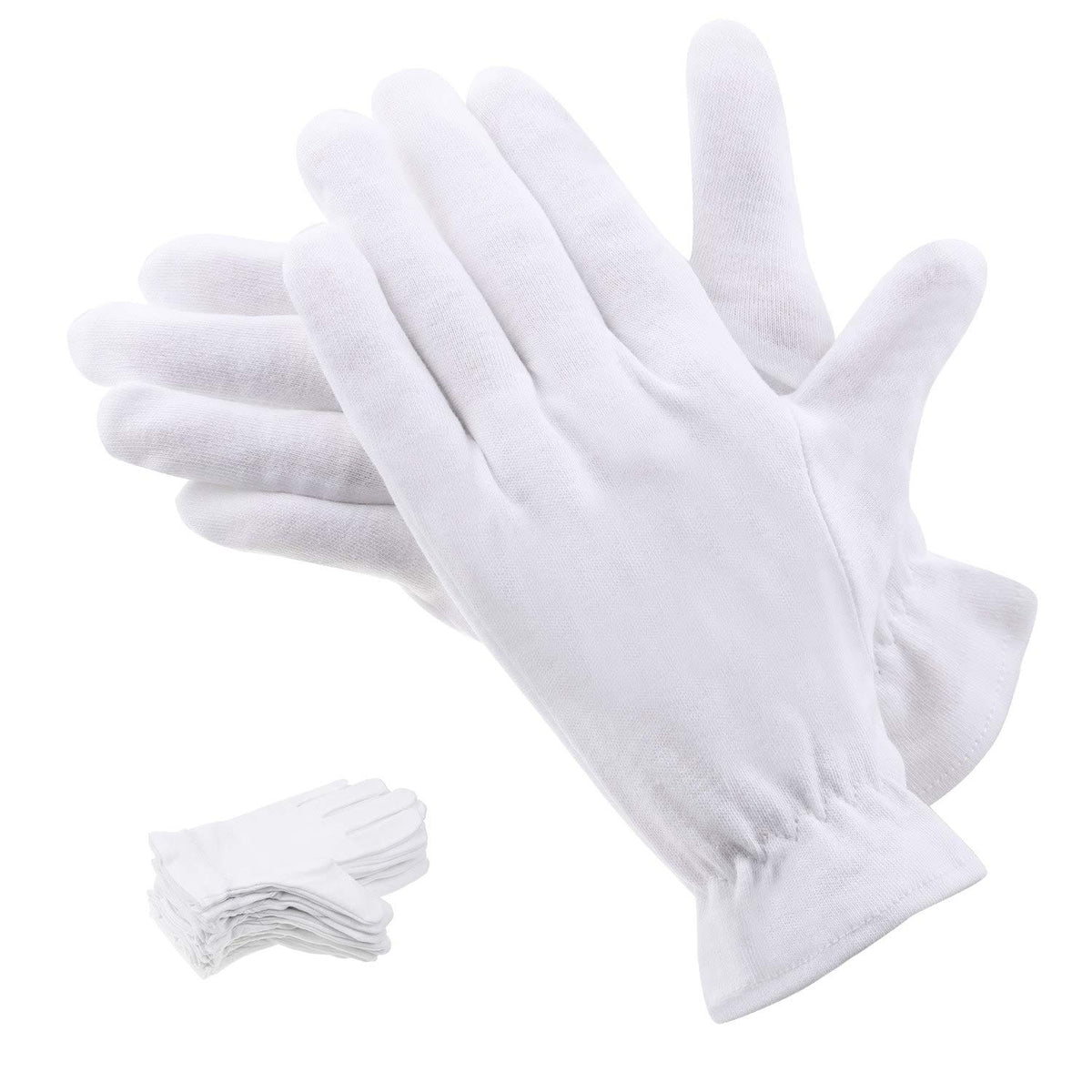 selizo front packaging showing ten white cotton glove pairs and product clarity