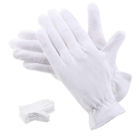 selizo front packaging showing ten white cotton glove pairs and product clarity