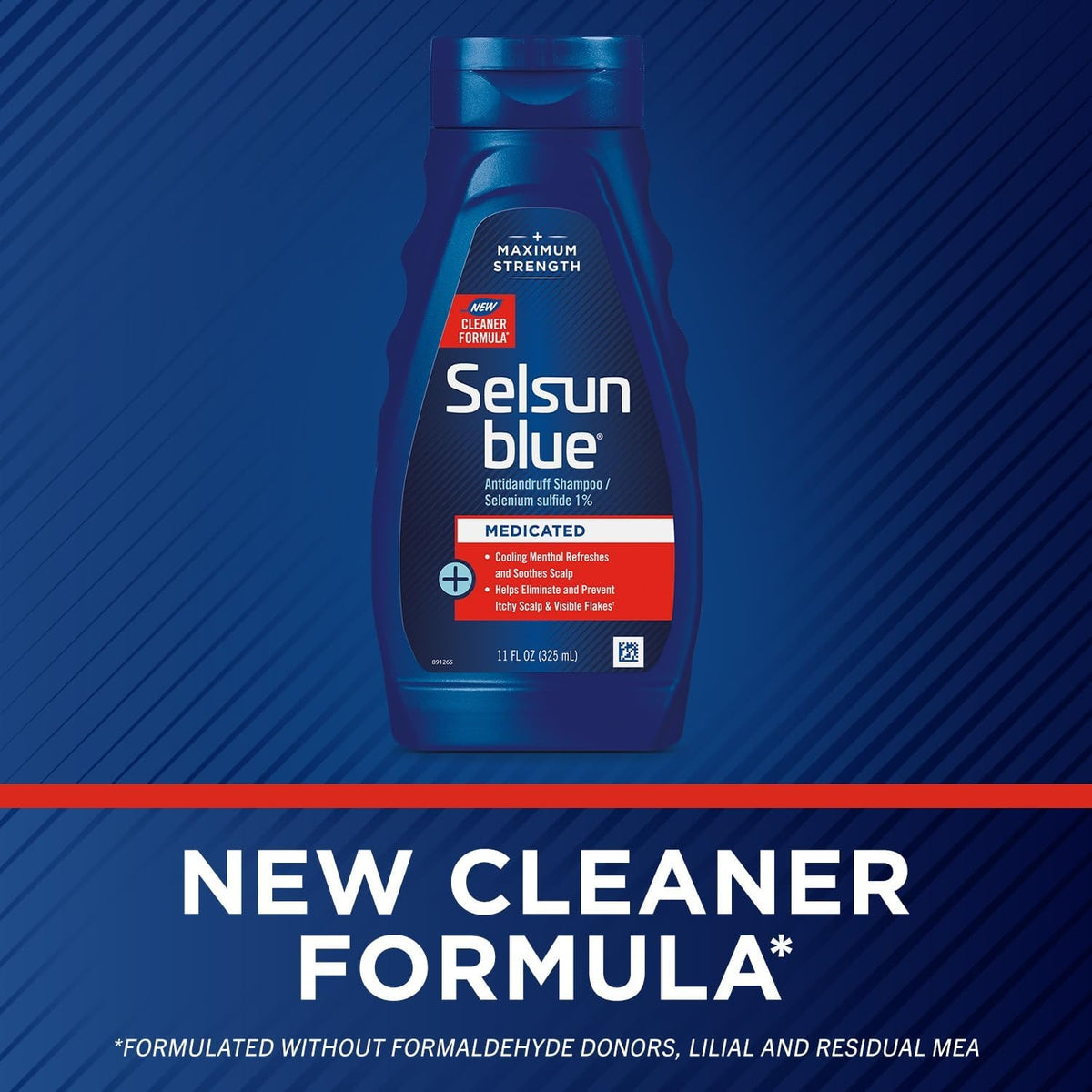 Selsun Blue cap and dispense opening close-up for easy pouring and controlled dosing