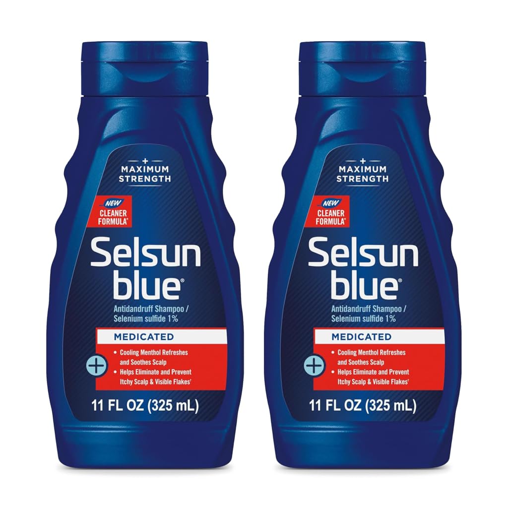 Selsun Blue front packaging showing product name and strength for quick identification