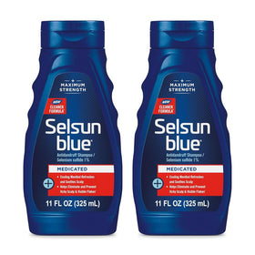 Selsun Blue front packaging showing product name and strength for quick identification