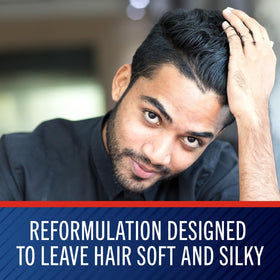 Selsun Blue in shower use lifestyle image showing scalp relief benefit