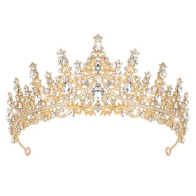 Semato crown front view showing ornate baroque design and regal sparkle