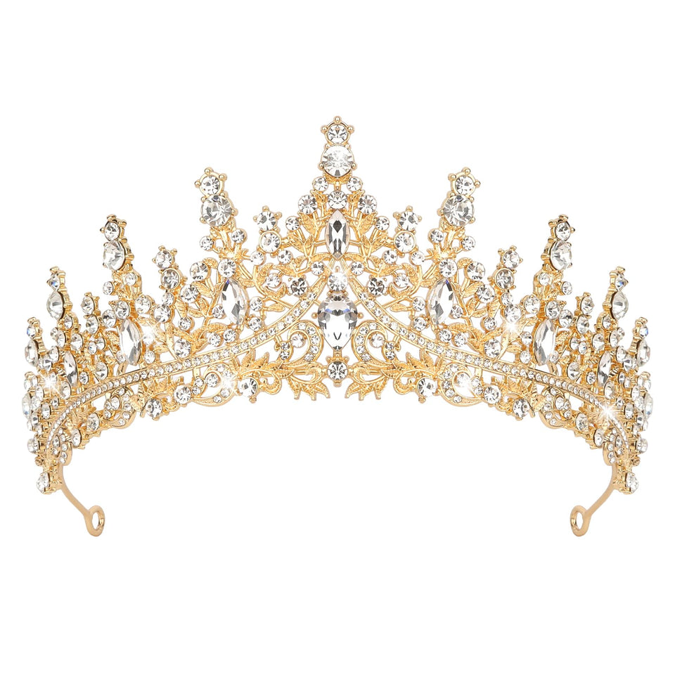 Semato crown front view showing ornate baroque design and regal sparkle