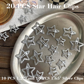 seneeel clips scattered on wood showing texture and decorative appeal