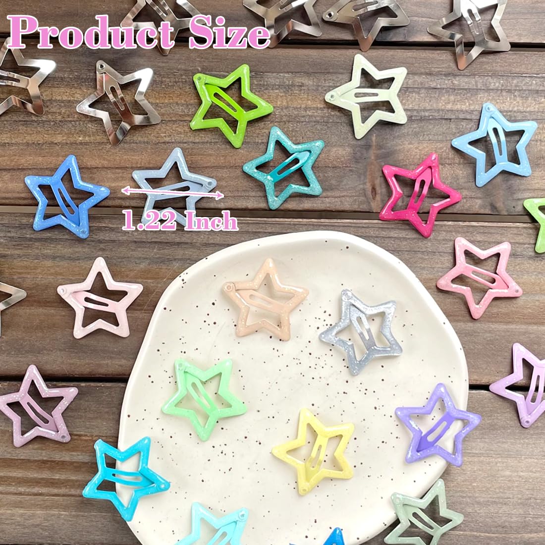 Seneeel close-up of star texture highlighting sparkling finish and smooth edges