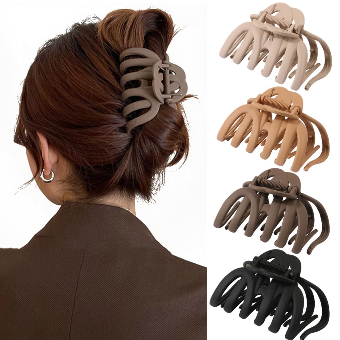 Seneeel front view showing natural color and elegant octopus design benefit: stylish hold