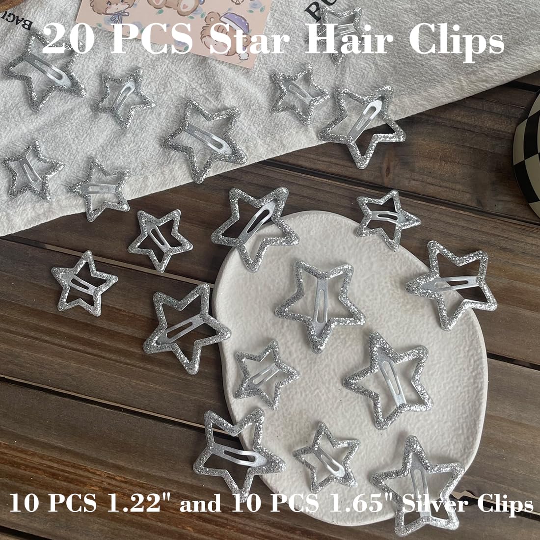 seneeel lifestyle portrait with clips in hair showing trendy Y2K styling