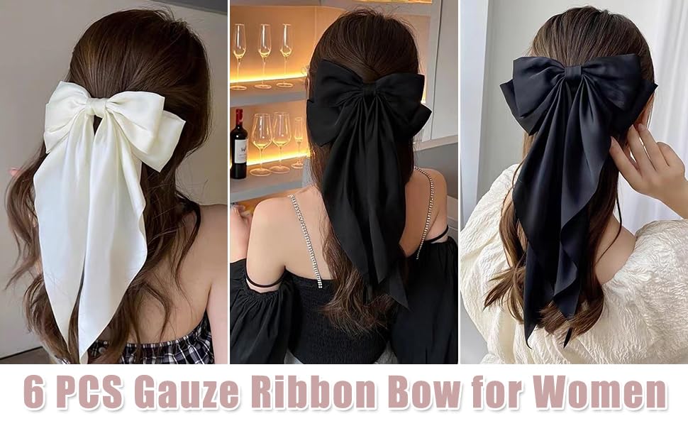 Seneeel flat-lay of all six bows showing organized storage idea