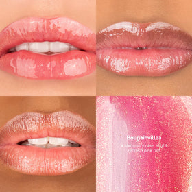 SeneGence LipSense gloss texture swatch highlighting smooth, hydrating shine benefit