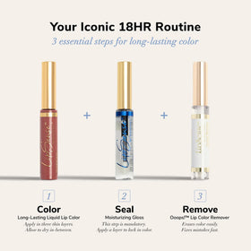 SeneGence LipSense product box label showing ingredient and clean-beauty benefit