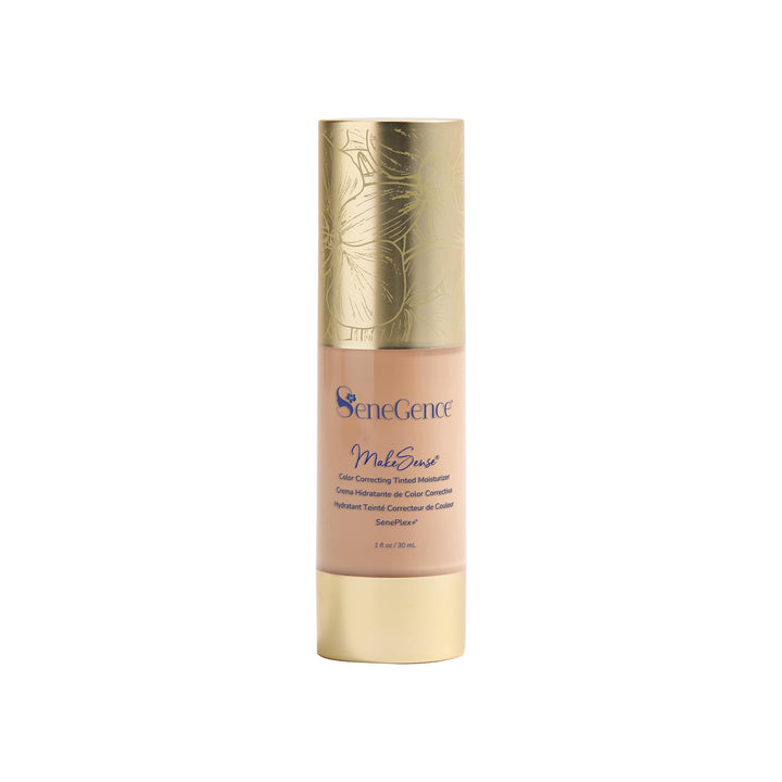 SeneGence MakeSense tube front view showing product packaging and shade