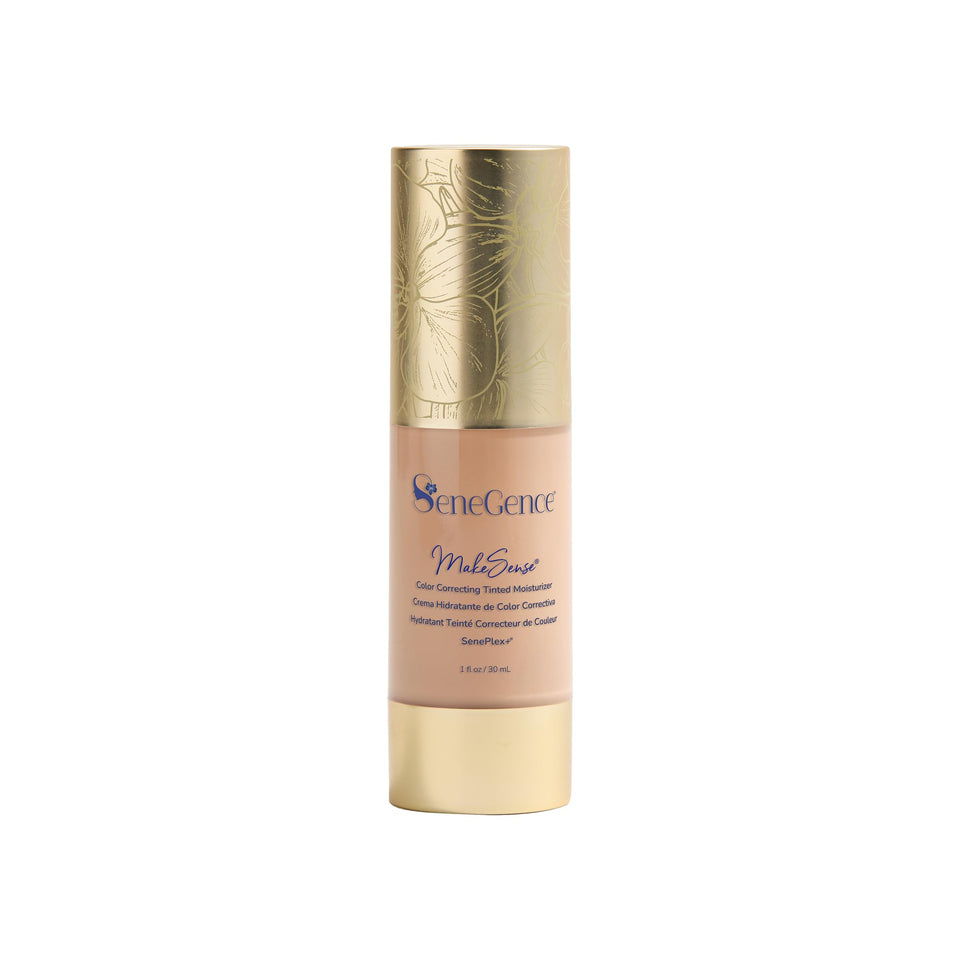 SeneGence MakeSense tube front view showing product packaging and shade