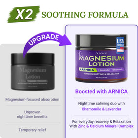 Senotori label detail highlighting zinc, calcium and magnesium blend
