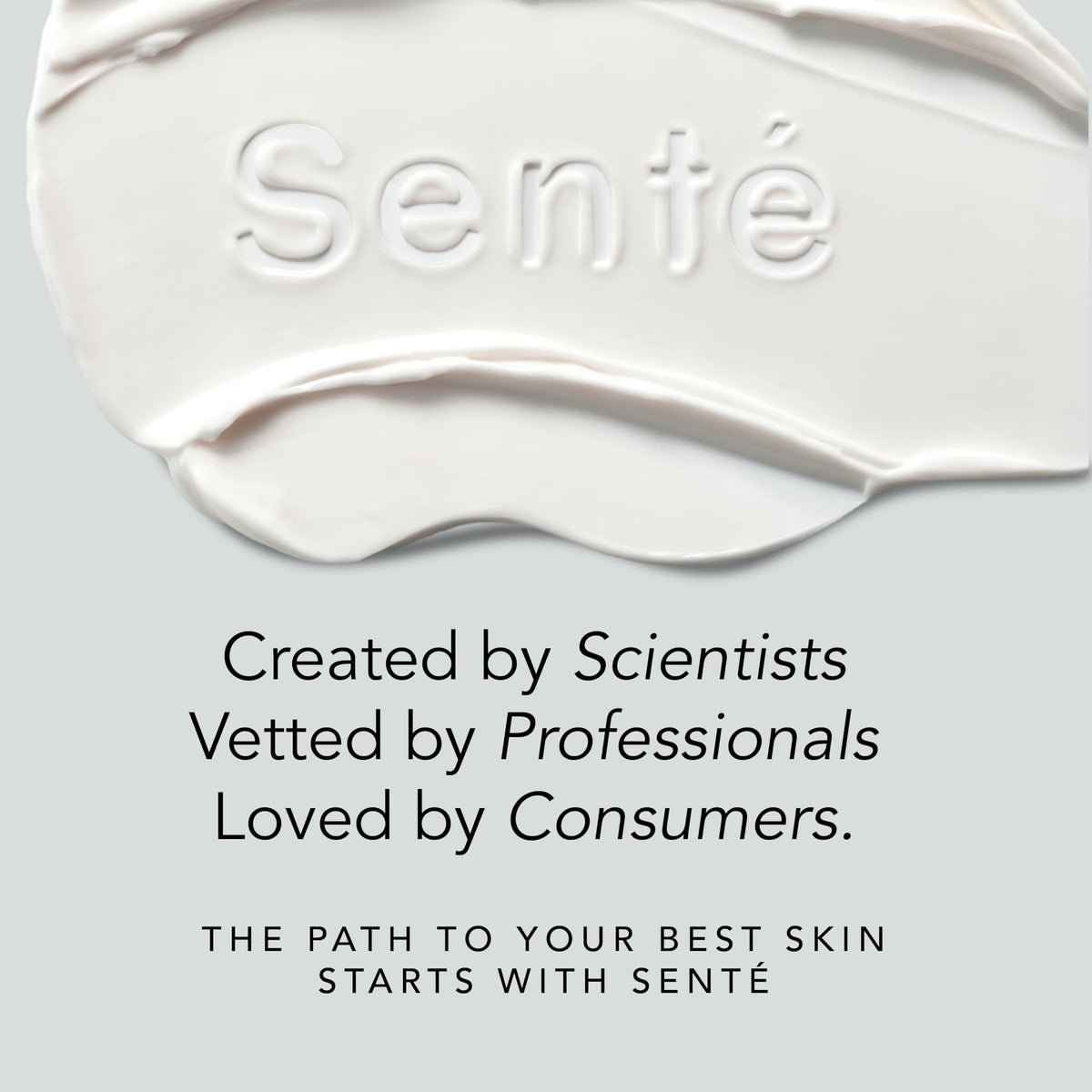 Sente jar on bathroom counter lifestyle scene, conveying daily routine comfort