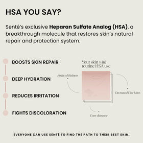Sente jar held in hand to show 1.7 fl oz scale and travel-friendly benefit