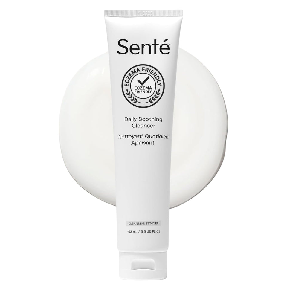 Sente front packaging showing label and benefit for gentle cleansing