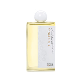 Senteurs d'Orient front packaging glass bottle showing elegant floral pattern and secure cap for gifting