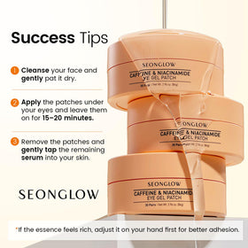 SEONGLOW on bathroom vanity for morning skincare routine convenience