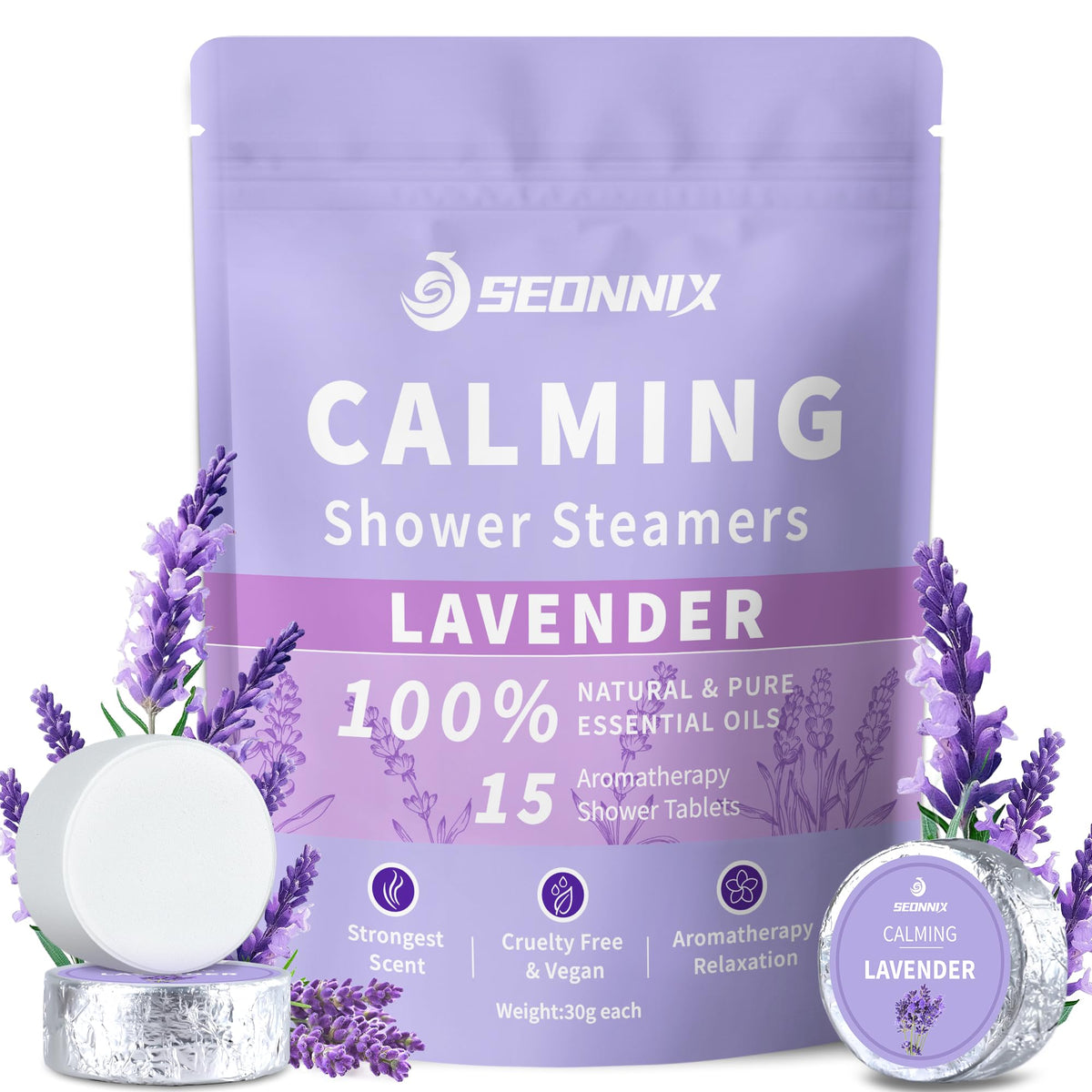 SEONNIX front packaging showing 15-pack and calming gift appeal
