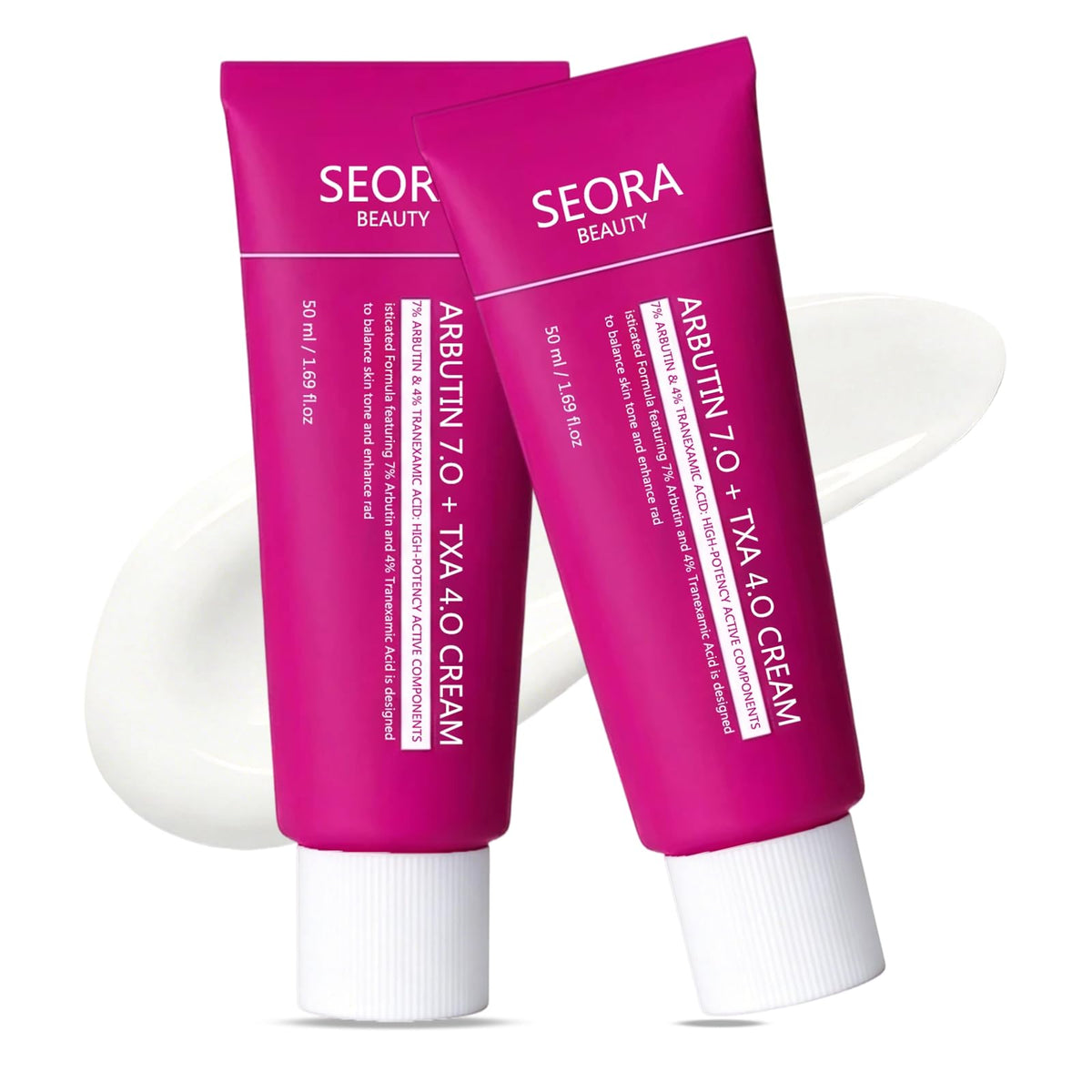 Seora Beauty front packaging showing product and benefits