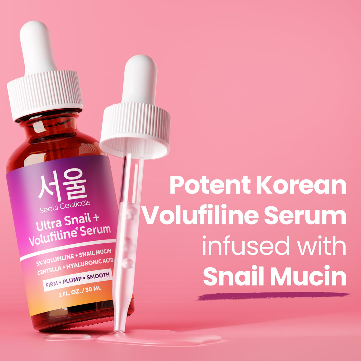 SeoulCeuticals 30ml bottle next to common objects for scale