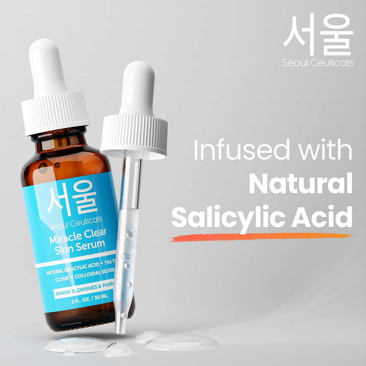 SeoulCeuticals before and after scale example illustrating clearer-looking skin