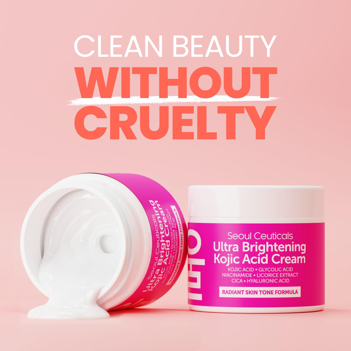SeoulCeuticals cream applied on hand demonstrating smooth blendability