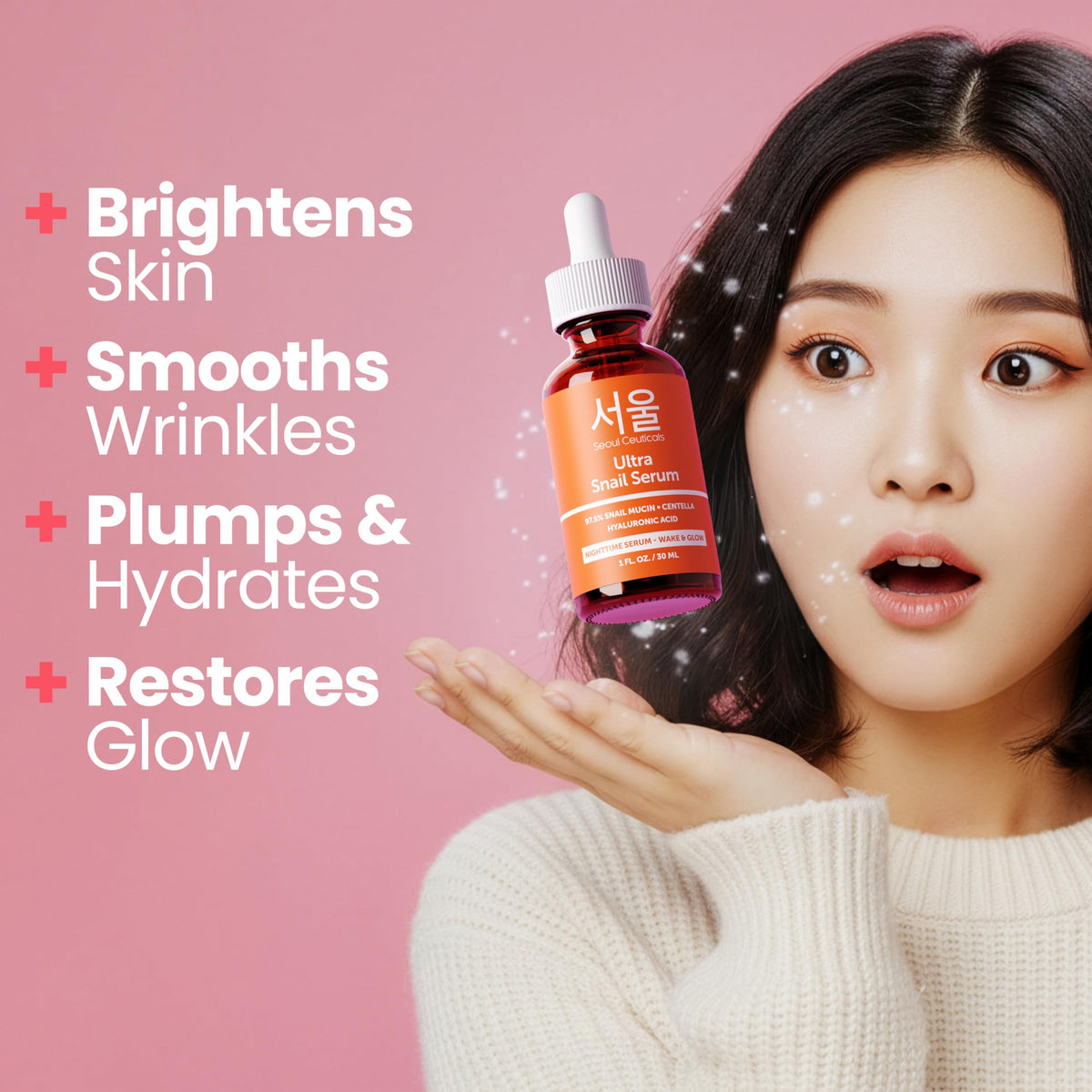 SeoulCeuticals dropper with serum texture for quick absorbency