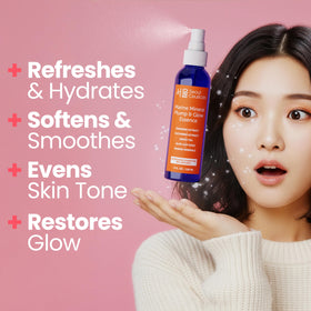 SeoulCeuticals producing a fine mist for immediate cooling and moisture