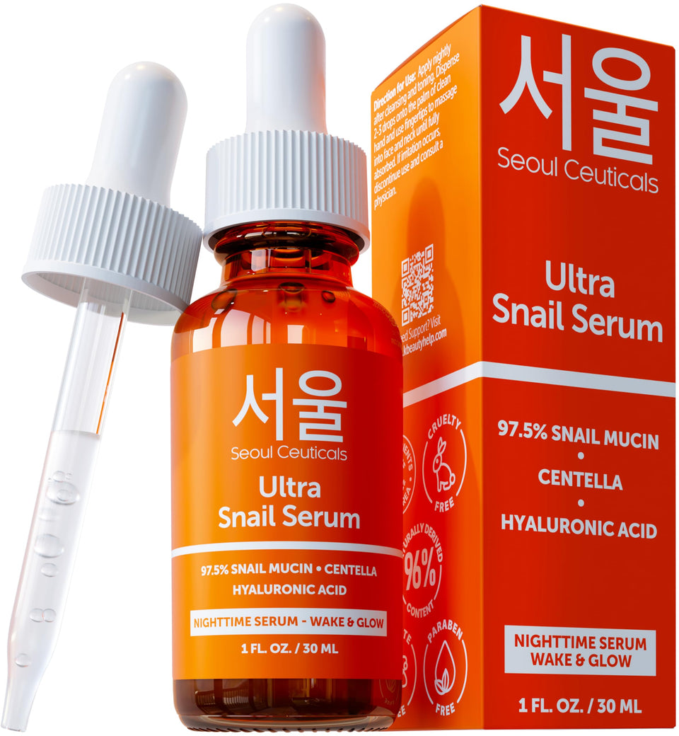 SeoulCeuticals front bottle showing clean packaging and benefits