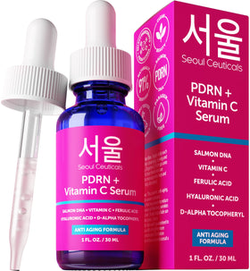 SeoulCeuticals front bottle showing product and branding for clear presentation