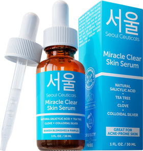 SeoulCeuticals front bottle view showing clear packaging and product benefit