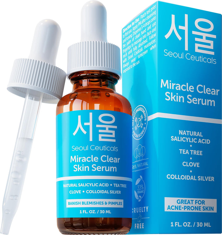 SeoulCeuticals front bottle view showing clear packaging and product benefit