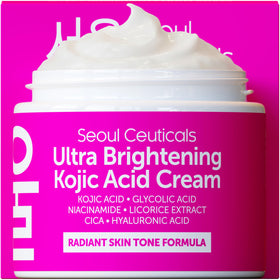 SeoulCeuticals front jar view showing skincare brightening benefits