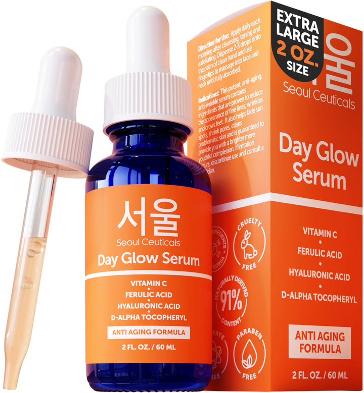 SeoulCeuticals front packaging showing bottle and label, conveys premium value