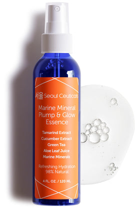 SeoulCeuticals front packaging showing sleek bottle and product name benefit hydration