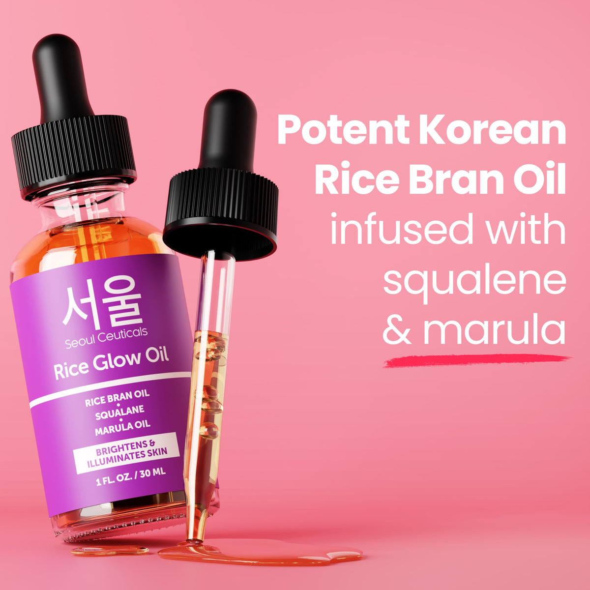 SeoulCeuticals used on hair ends illustrating frizz control and added shine
